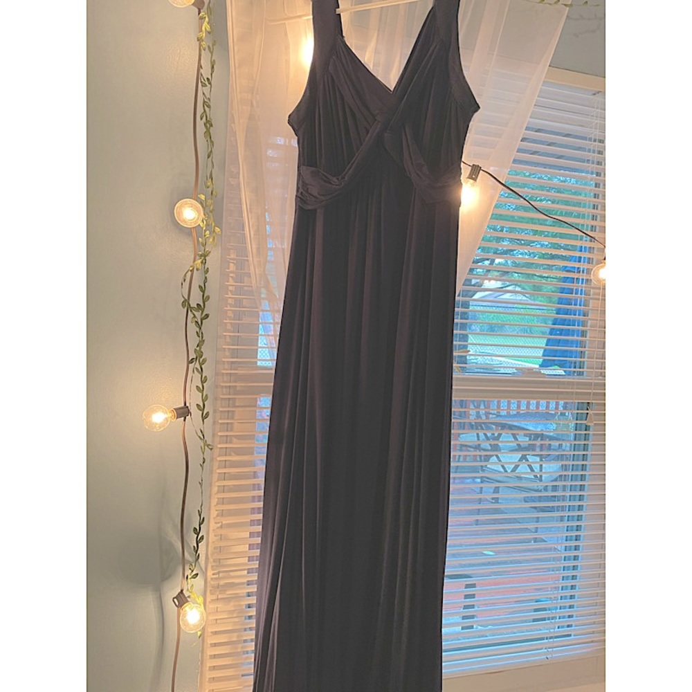 Navy blue maxi dress